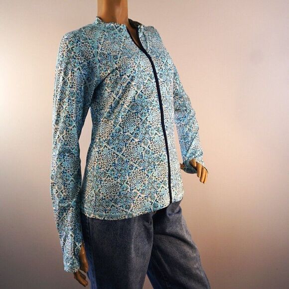 HELEN JON Sz L Beach Break Rash Guard Upf 50+ Montrose $144 Swim Shirt NWT - Picture 6 of 11